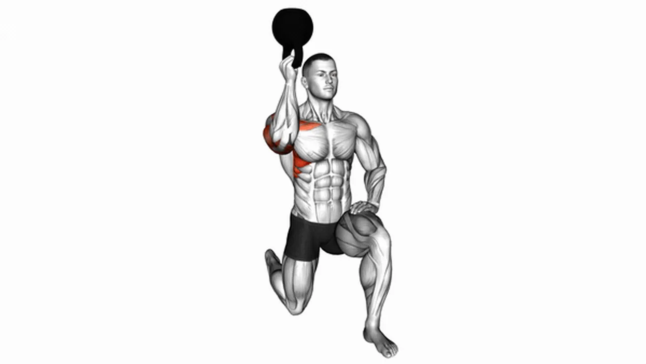 Common variations of the Kettlebell Kneeling Shoulder Bottom Up Hold Image