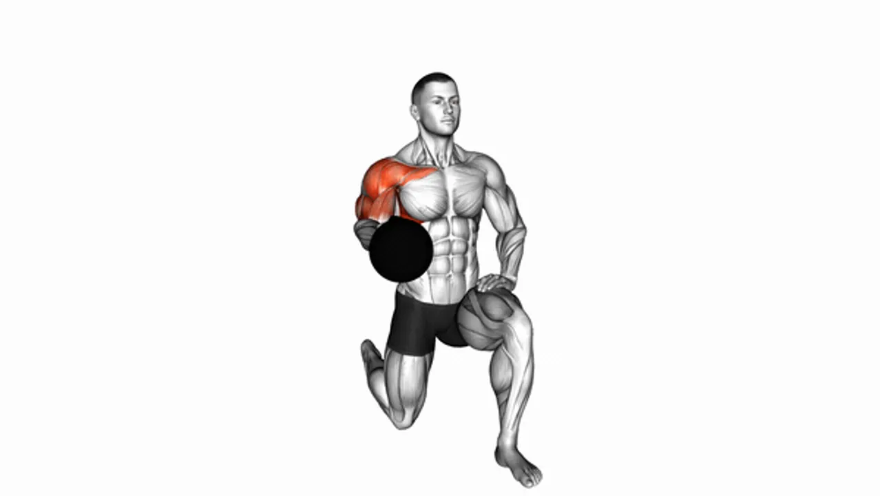 Kettlebell Kneeling Shoulder Bottom Up Hold