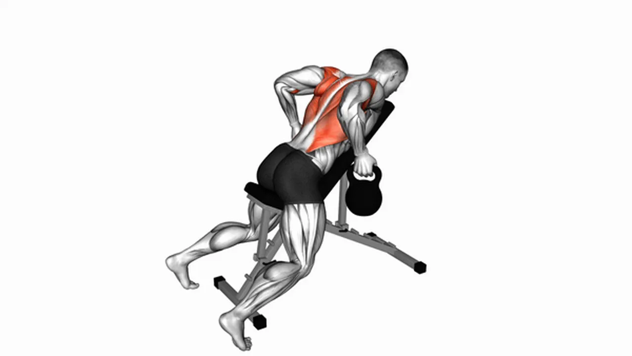 Common kettlebell lying rear delt row variations Image