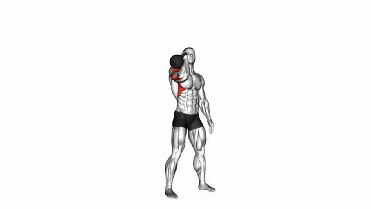 What are the benefits of the Kettlebell One-Arm Military Press to the Side? Image