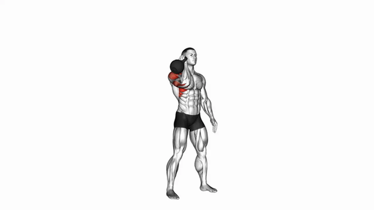 Common variations of the Kettlebell One-Arm Military Press to the Side Image