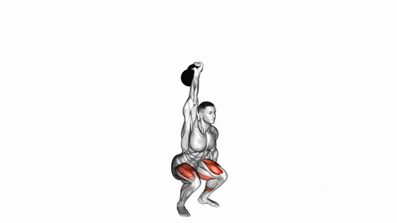 How to do kettlebell one arm overhead squats? Image