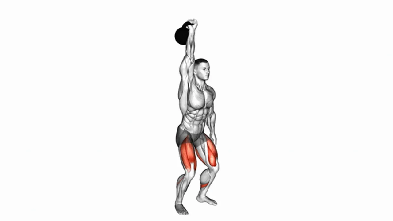 Kettlebell One Arm Overhead Squat