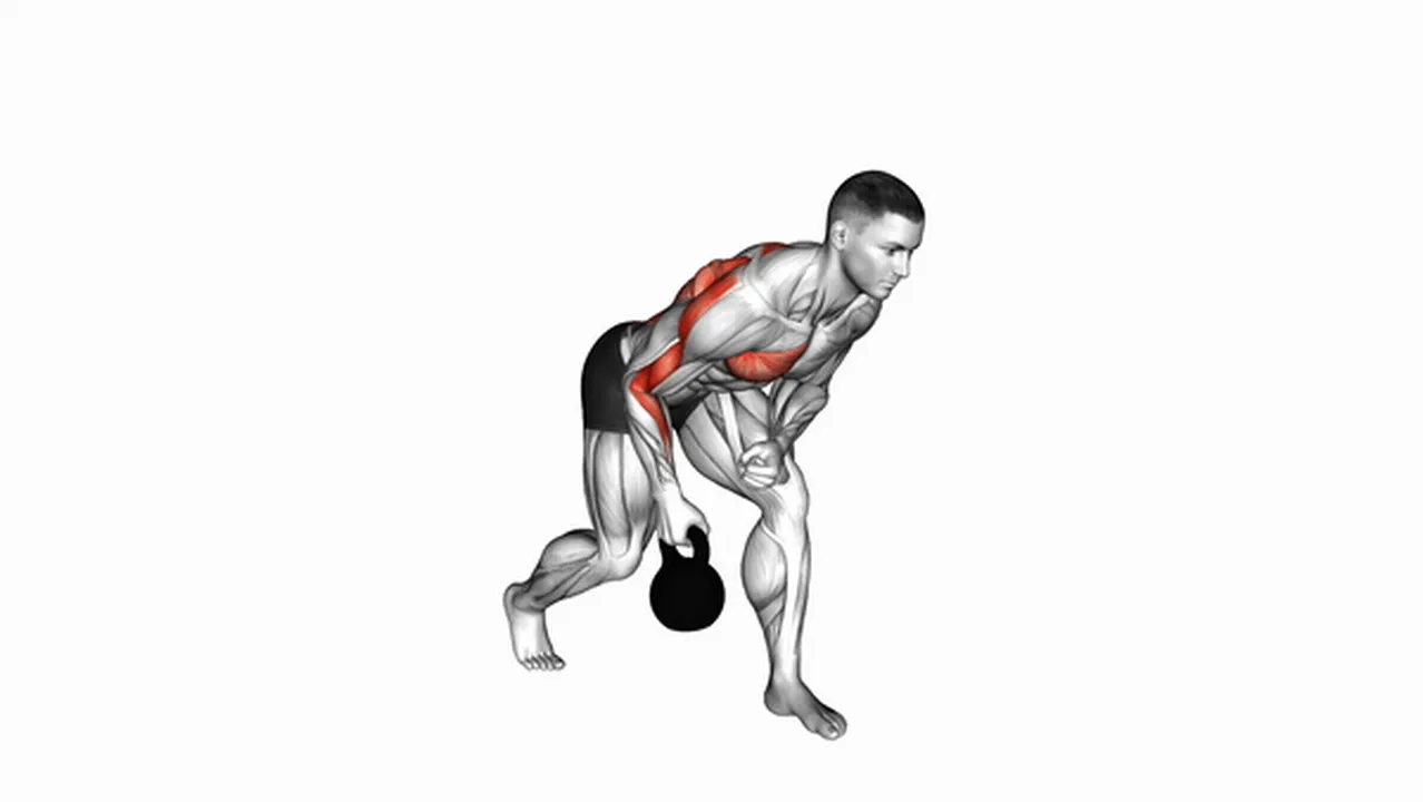 What are the benefits of the Kettlebell One-Arm Row? Image