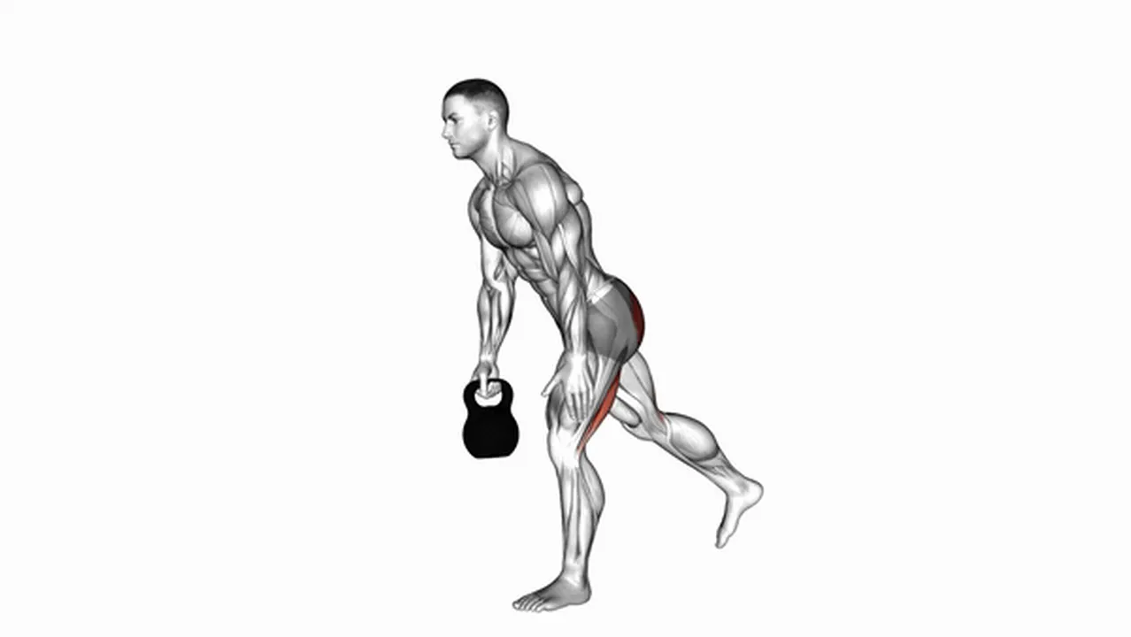 What are the benefits of kettlebell one-legged deadlifts? Image