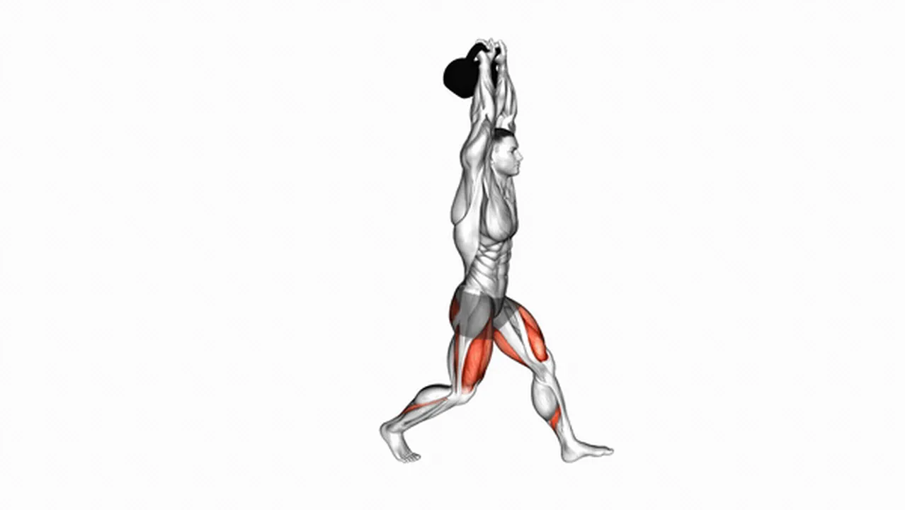 Common kettlebell overhead lunge variations Image