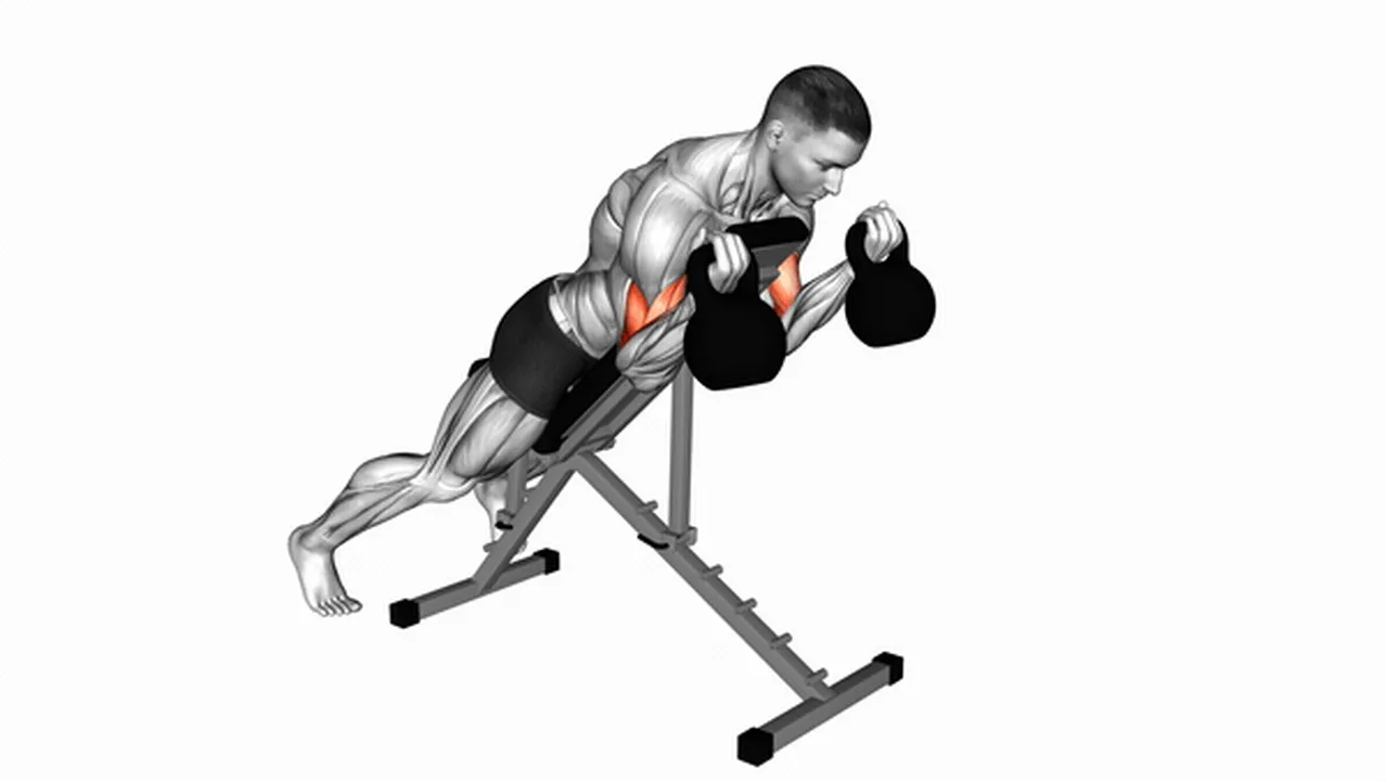 Common Kettlebell Prone Incline Curl variations Image