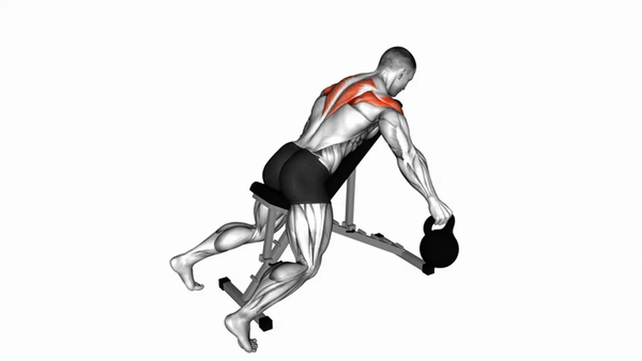 Common kettlebell prone rear delt swing variations Image