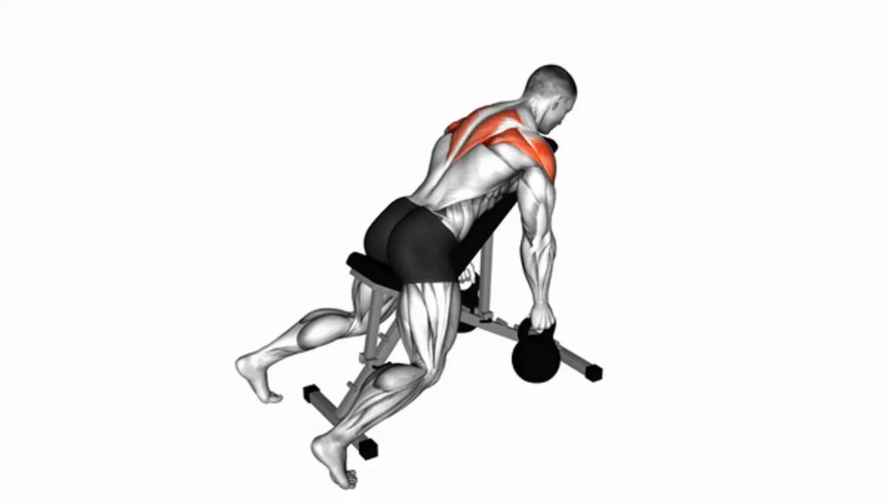 Kettlebell Prone Rear Delt Swings