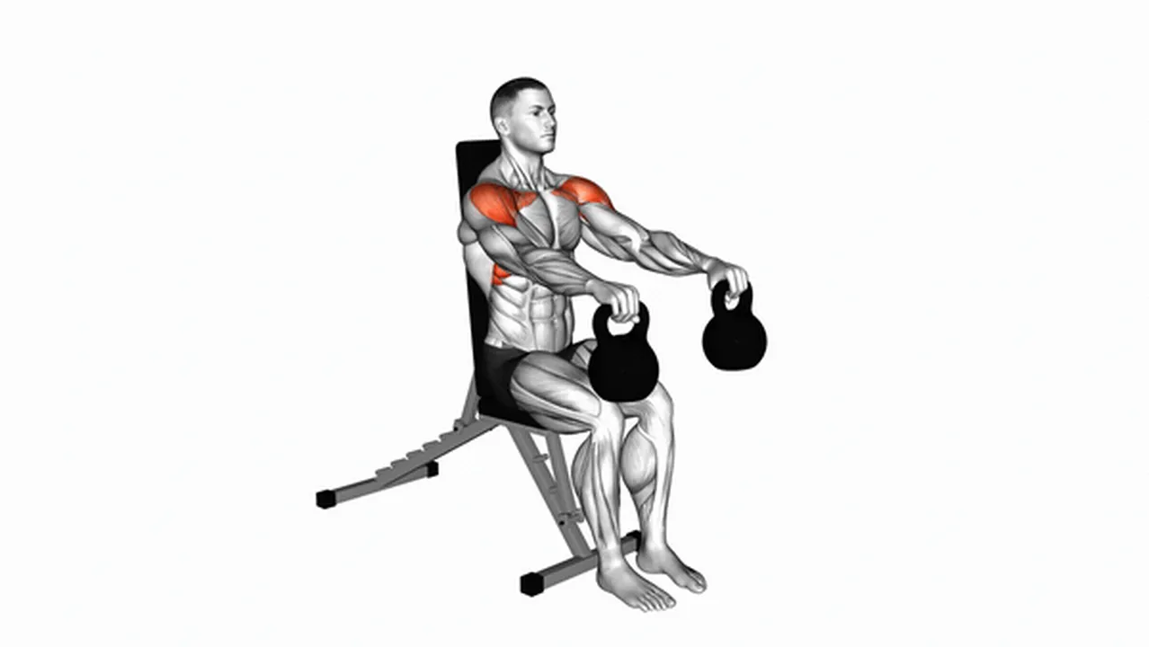 Common Kettlebell Seated Front Raise variations Image