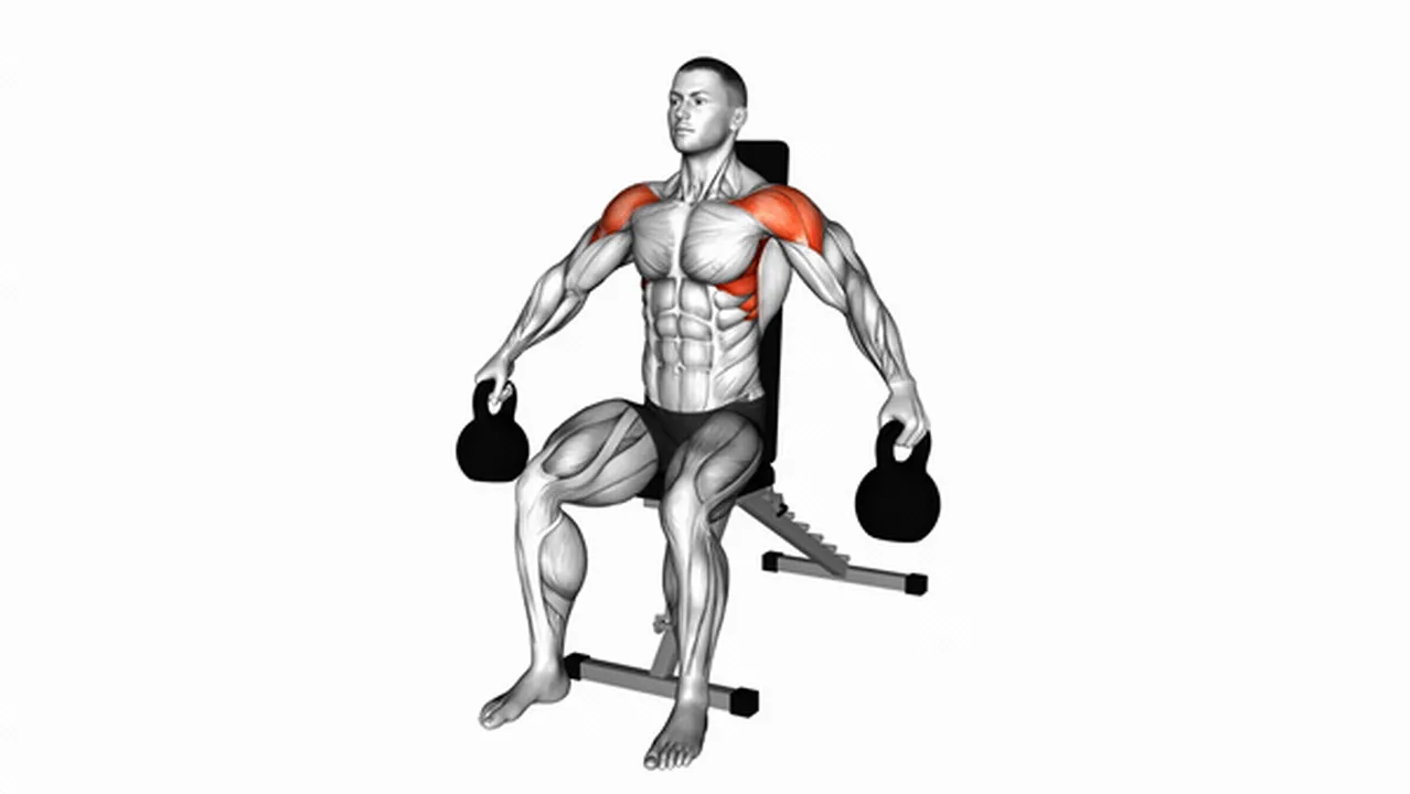 What are the benefits of kettlebell seated lateral raises? Image