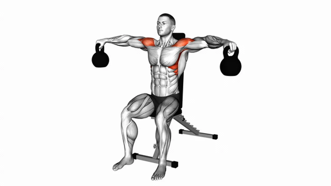 Common kettlebell seated lateral raise variations Image