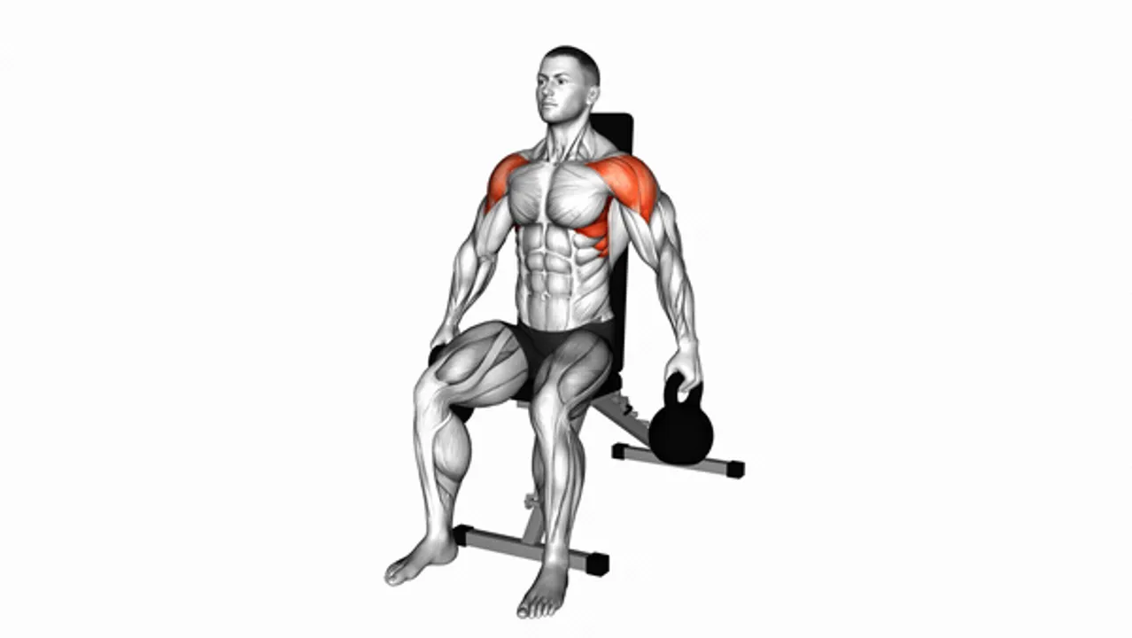 Kettlebell Seated Lateral Raise