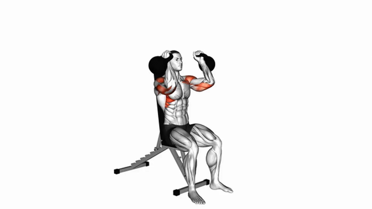 What are the benefits of the Kettlebell Seated Neutral Grip Shoulder Press? Image