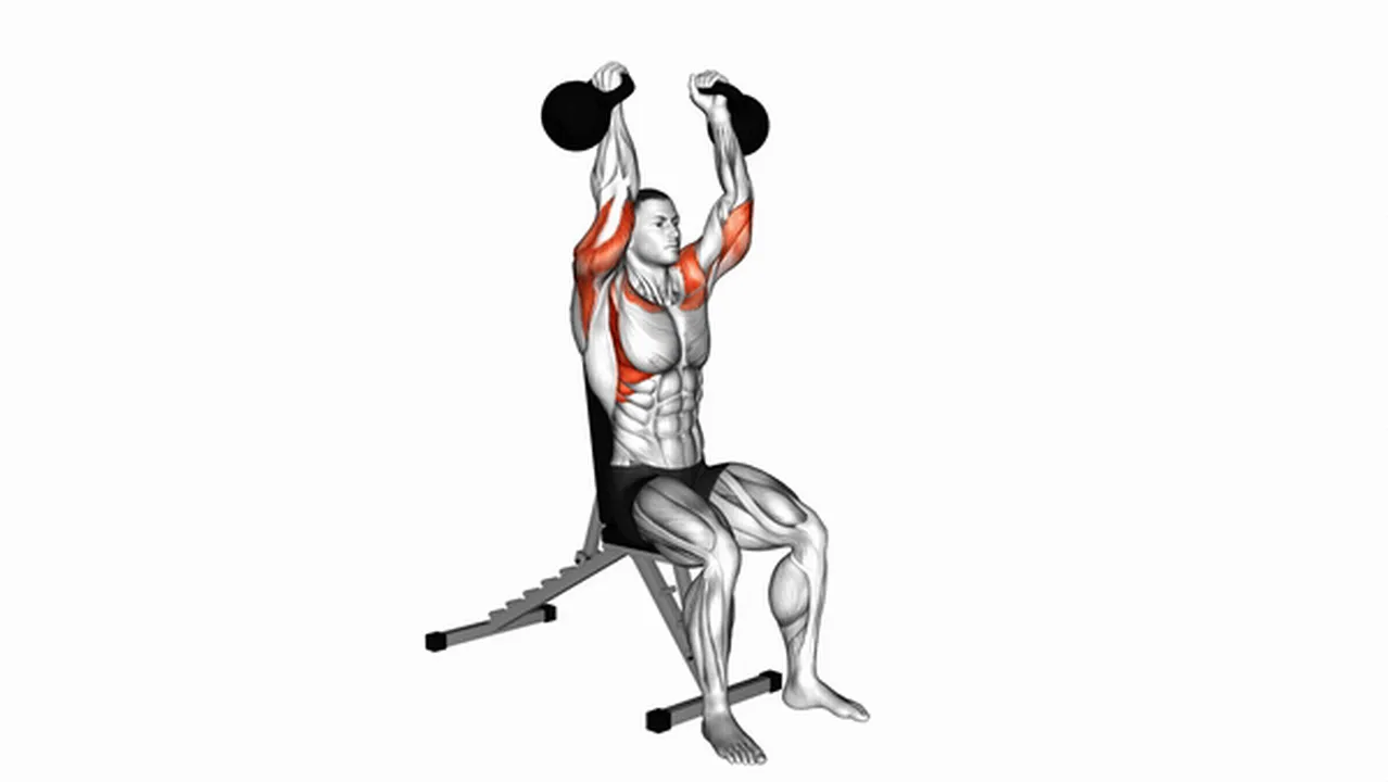 Common variations of the Kettlebell Seated Neutral Grip Shoulder Press Image