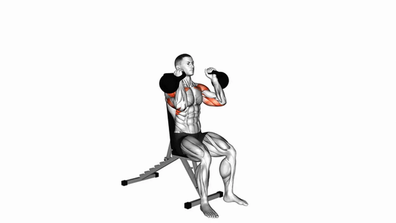 Common mistakes during the Kettlebell Seated Neutral Grip Shoulder Press Image