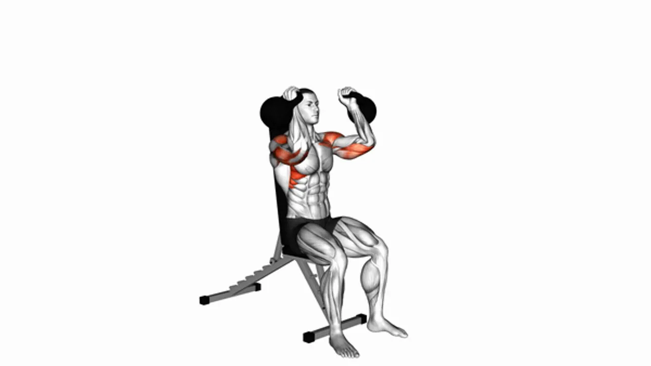 Kettlebell Seated Neutral Grip Shoulder Press