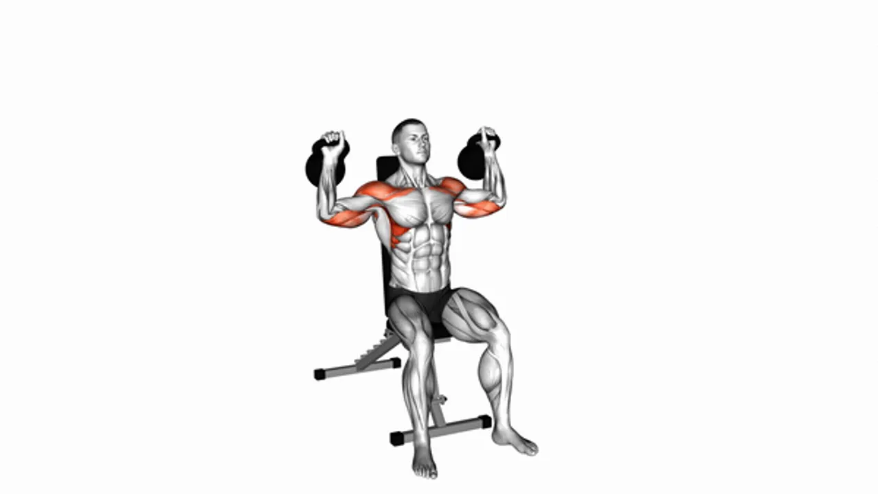 Kettlebell Seated Shoulder Press