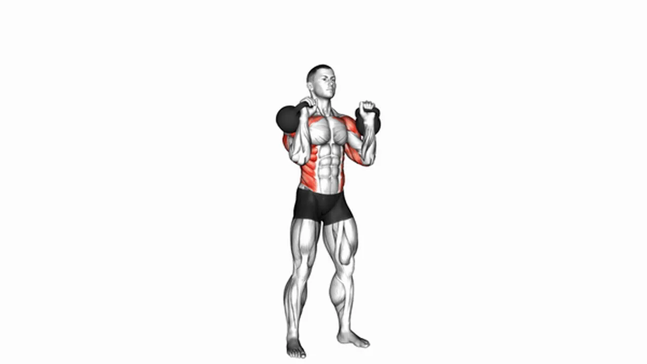 How to do the Kettlebell Seesaw Press? Image