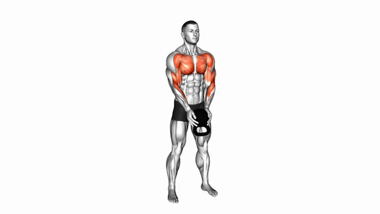 How to do Kettlebell Standing Crush Curls? Image