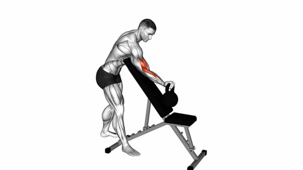 What are the benefits of Kettlebell Standing One Arm Curl with Incline Bench? Image