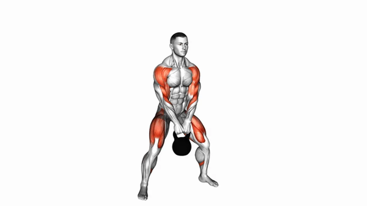 Common kettlebell sumo high pull variations Image