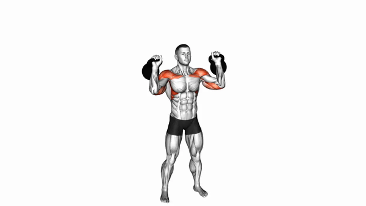 Kettlebell Two-Arm Military Press