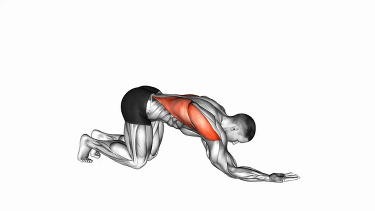 Common variations of the Kneeling Lat Stretch Image