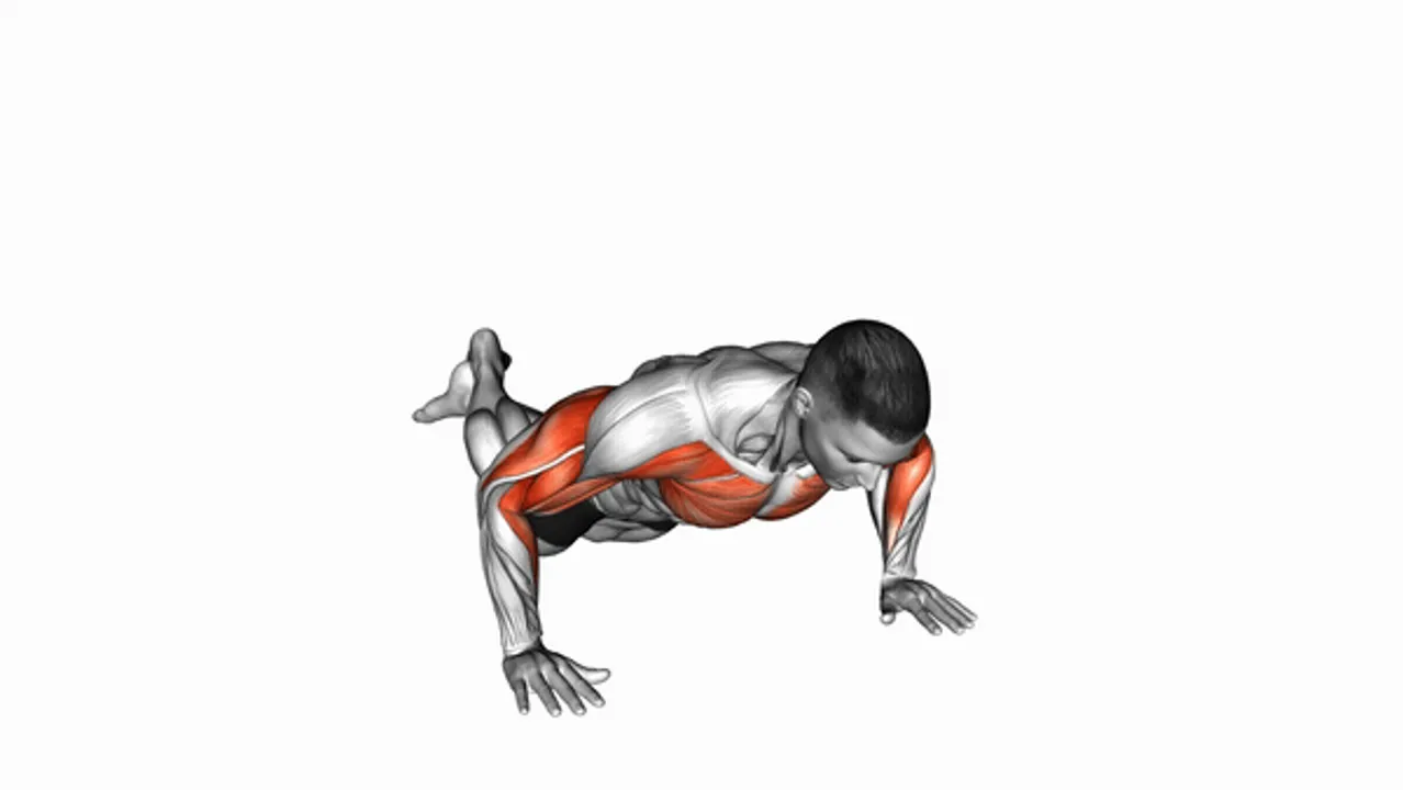 Kneeling Shoulder Tap Push-Up