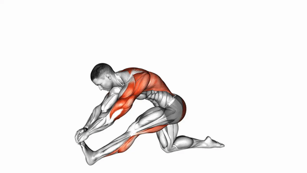 What are the benefits of the Kneeling Toe Up Hamstring Stretch? Image