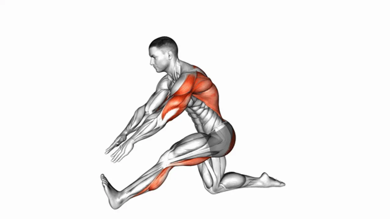 Kneeling Toe Up Hamstring Stretch