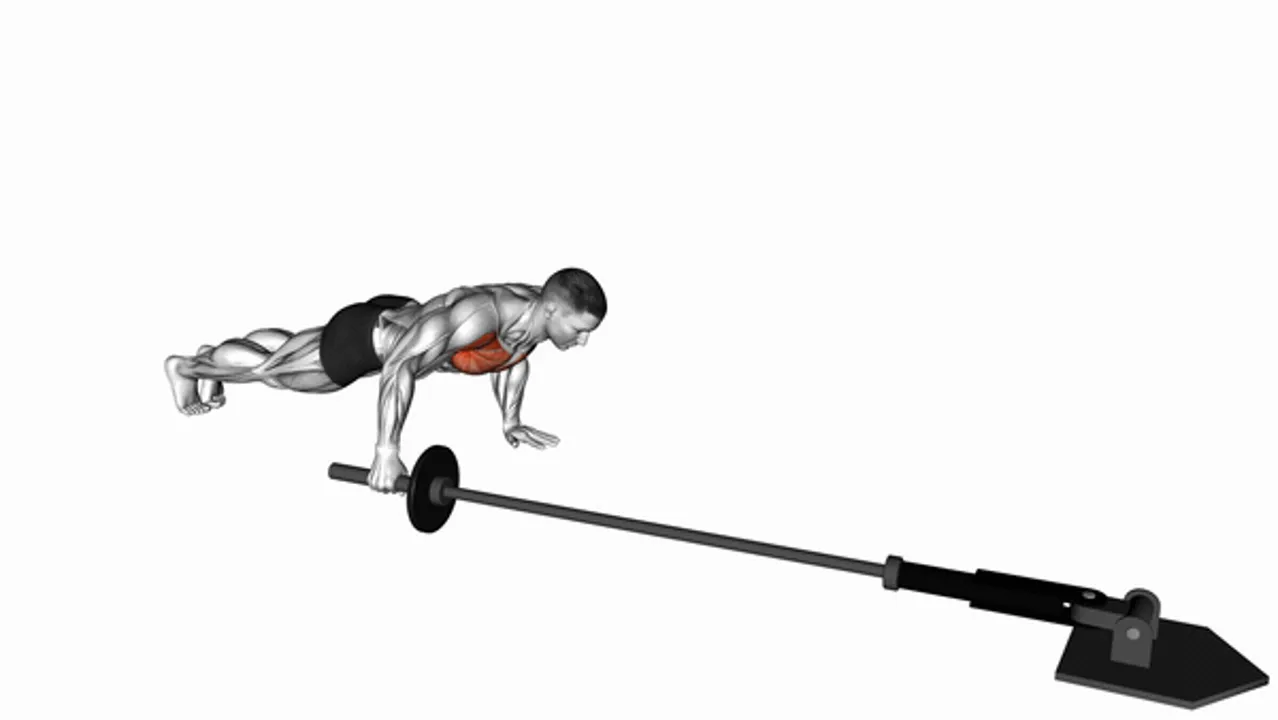 Landmine Push-Ups