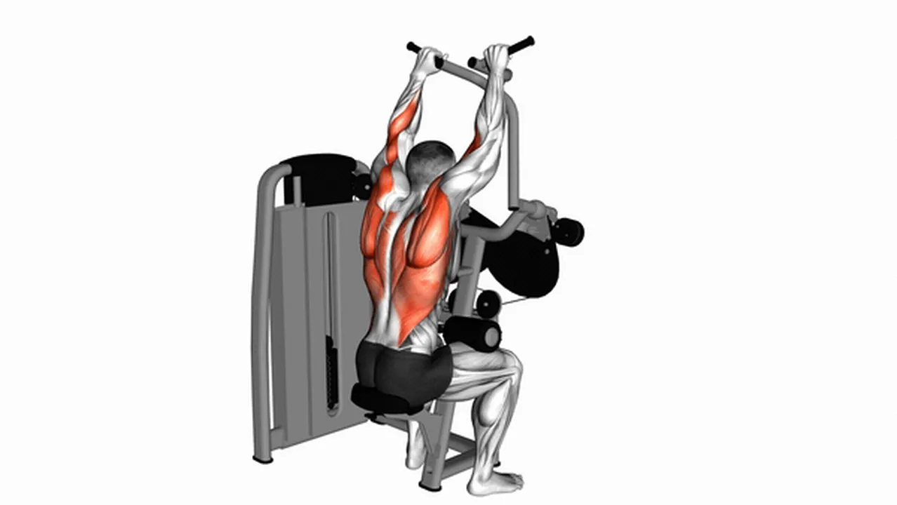 What are the benefits of the Lever Cross Lat Pulldown? Image