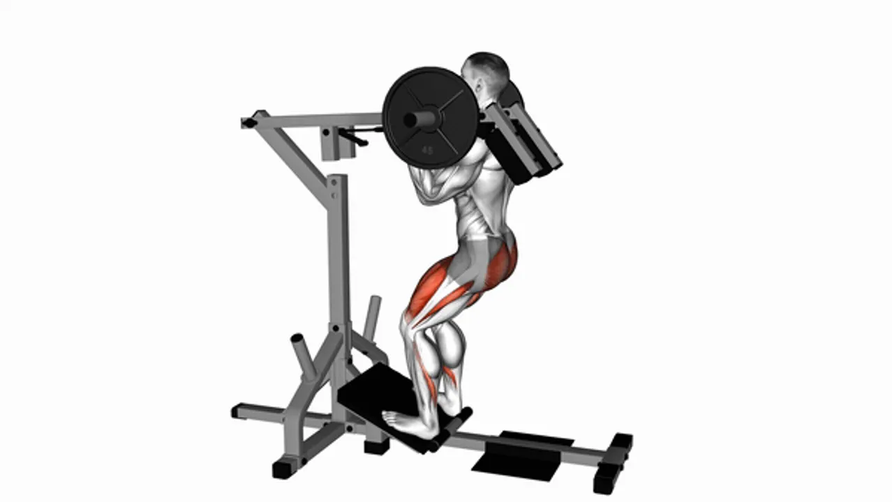 Lever Elevated Squat