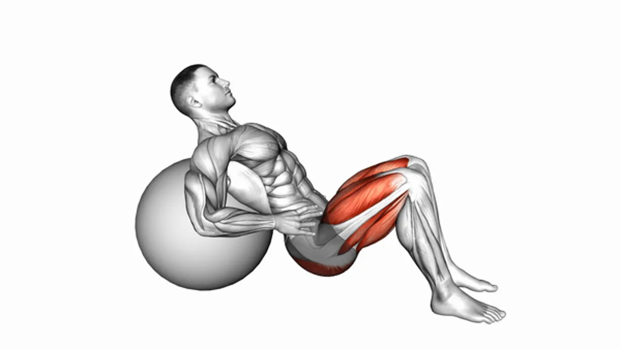 Lying Hip Lift on Stability Ball