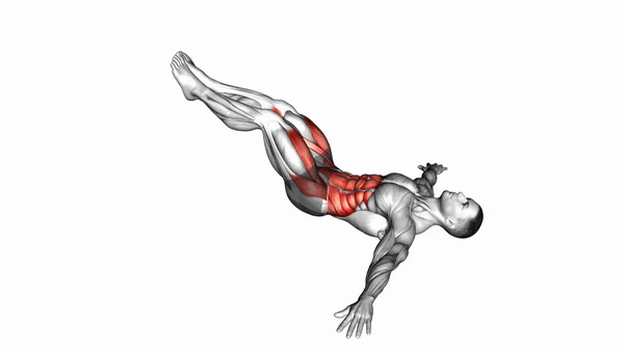 How to do lying leg hip raises? Image