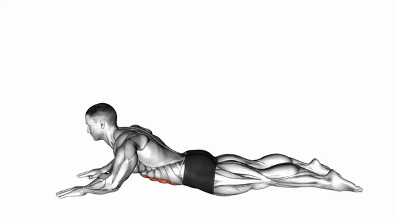 Lying Prone Abdominal Stretch