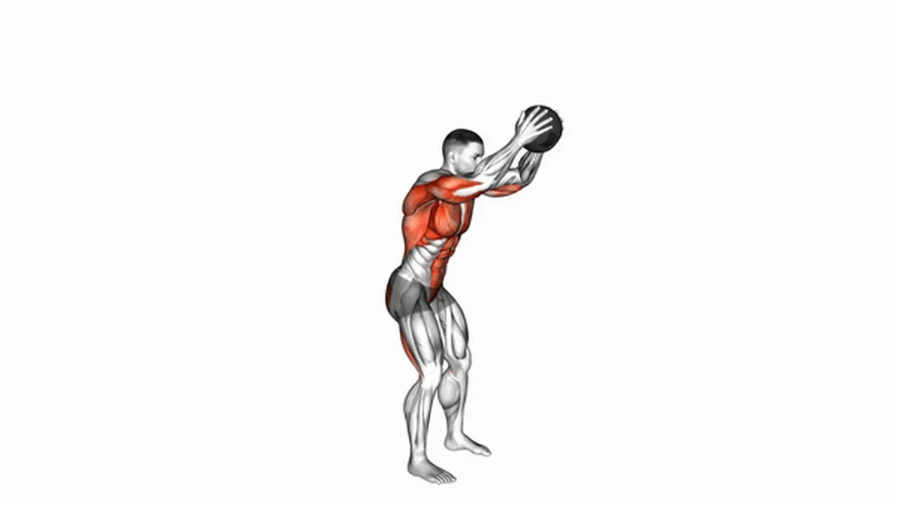 How to do a medicine ball catch and overhead throw? Image