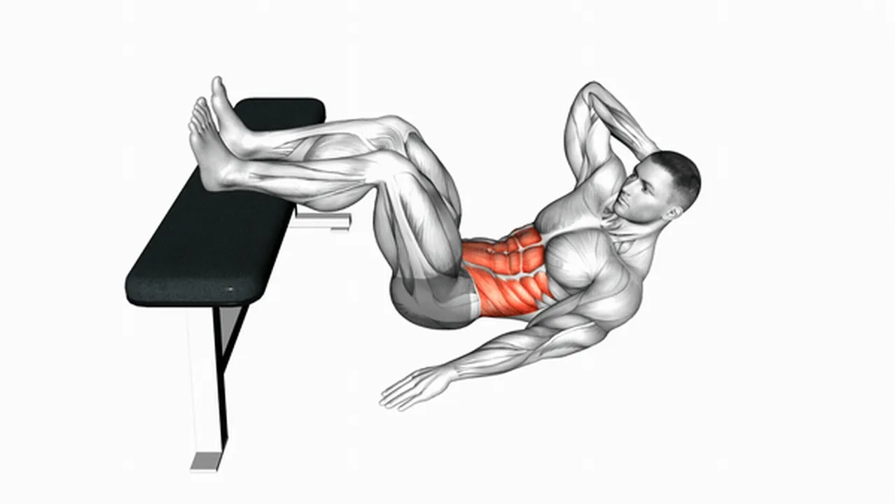 Common oblique crunch variations Image