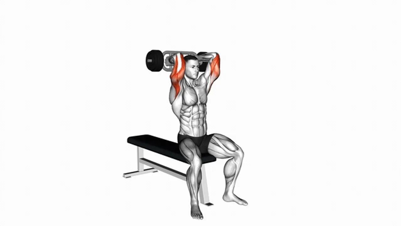 What are the benefits of the Olympic Barbell Triceps Extension? Image