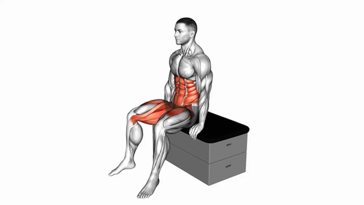 How to perform the Open and Knee Tuck on a Padded Stool? Image