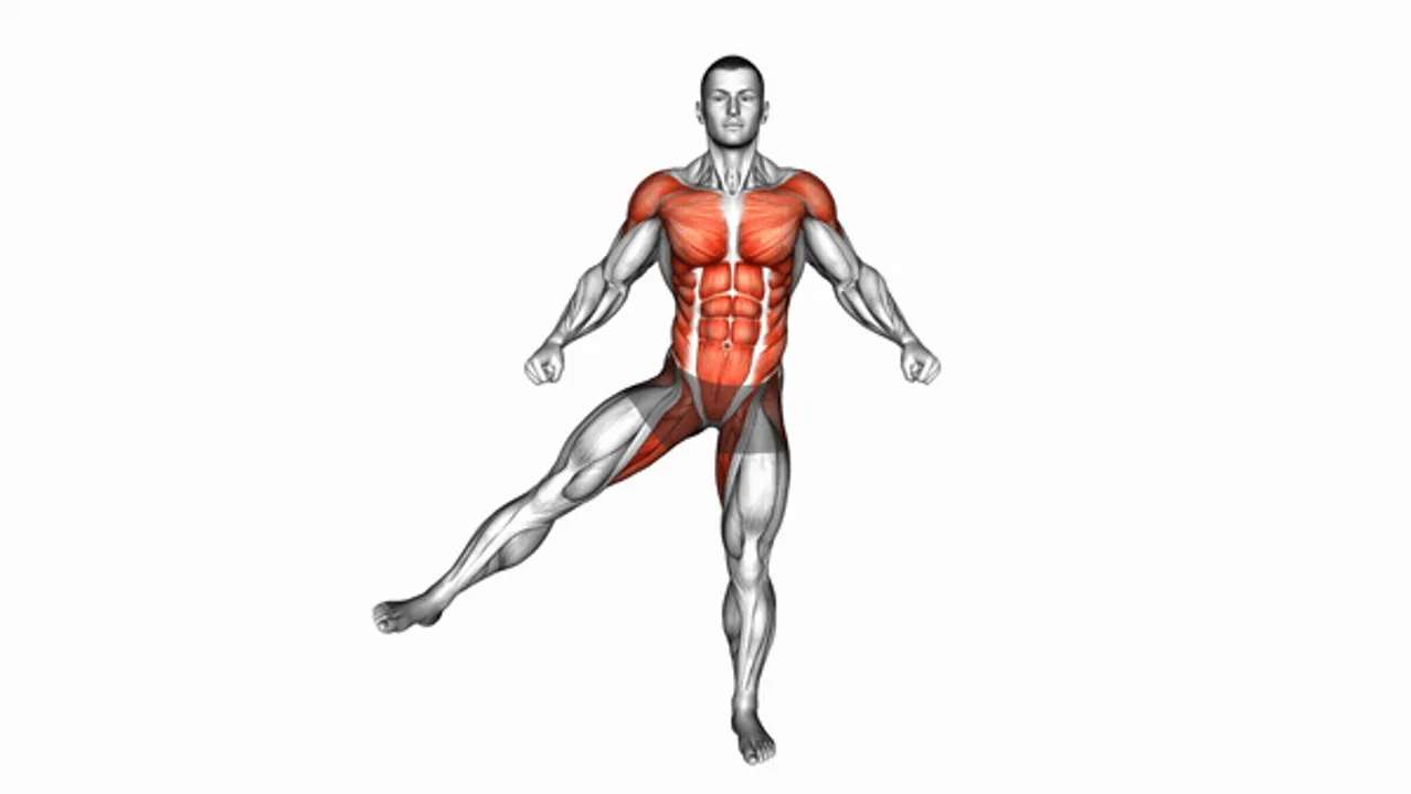 Pendulum Arms Side Leg Raise