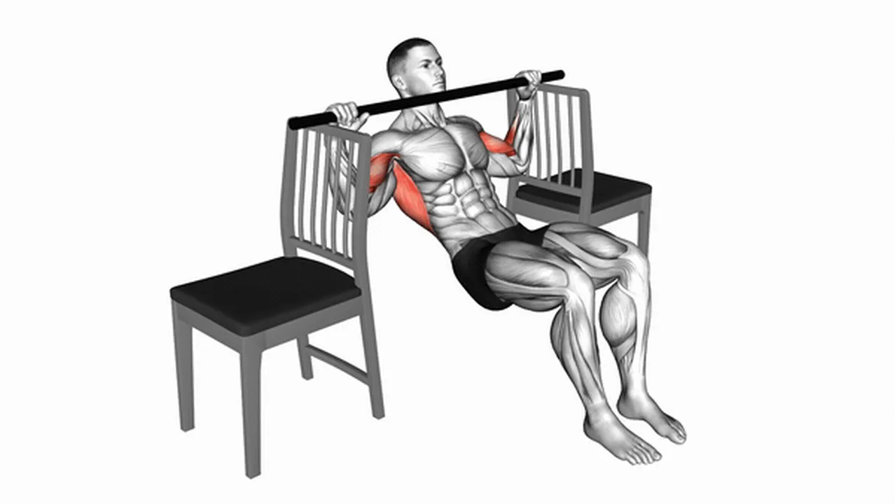 Common variations of Pull-Ups with Bent Knee Between Chairs Image