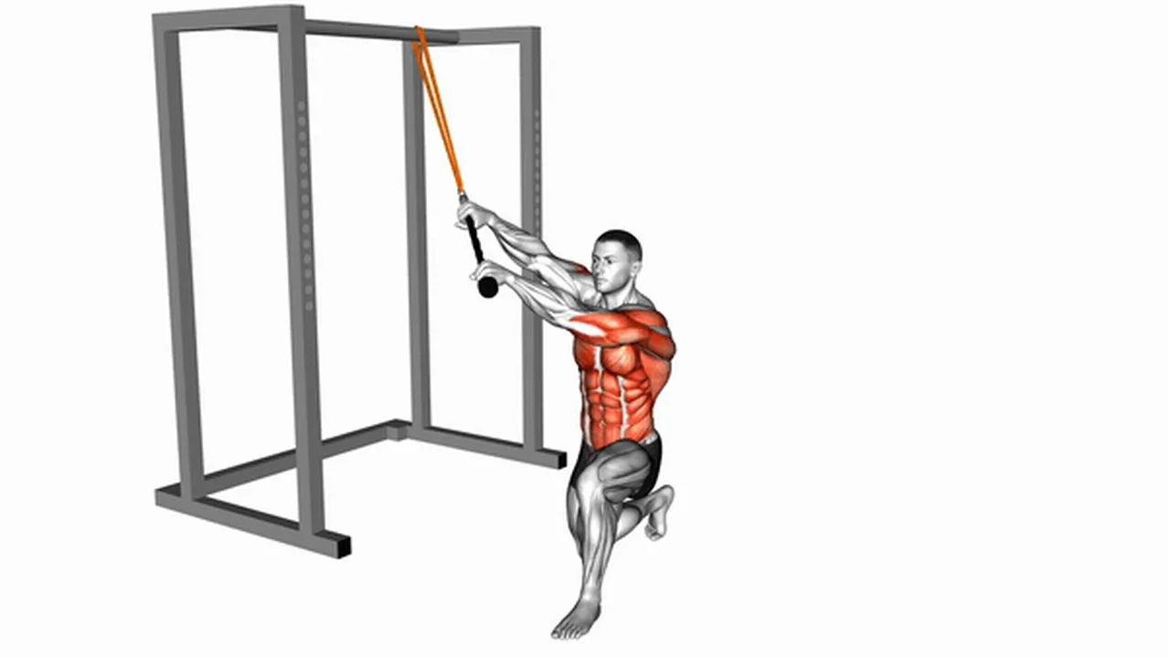 What are the benefits of the Resistance Band Kneeling High-Low Anti-Rotation? Image