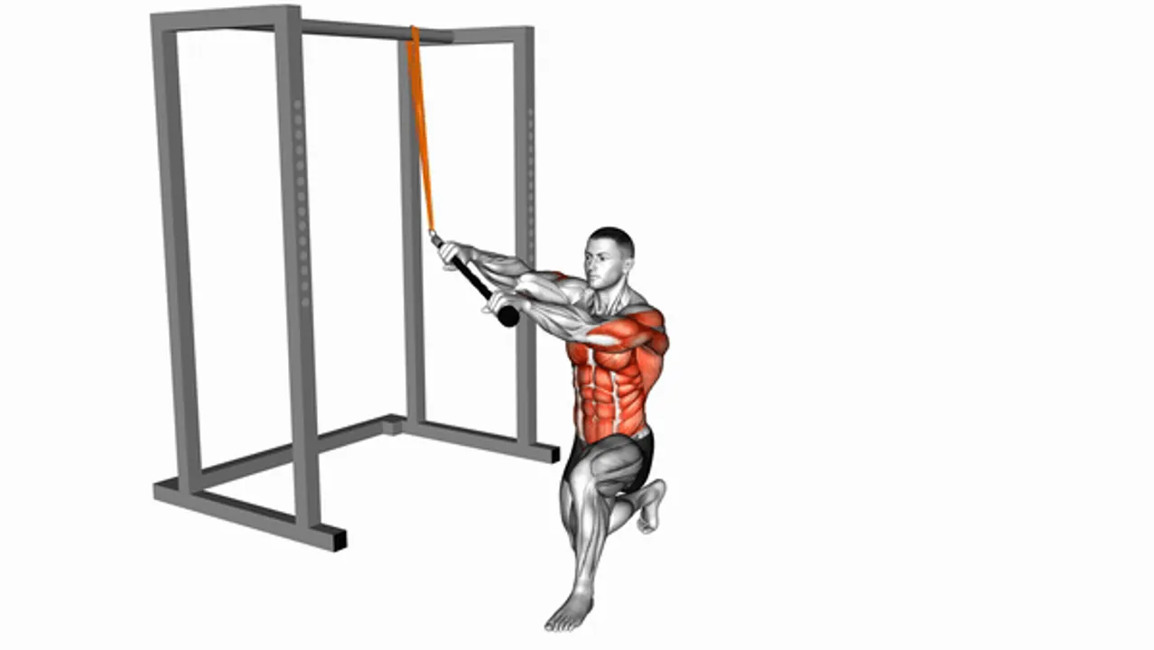 Resistance Band Kneeling High-Low Anti-Rotation