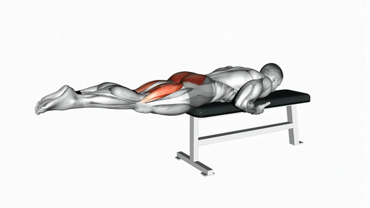 How to do reverse hyperextensions on a flat bench? Image