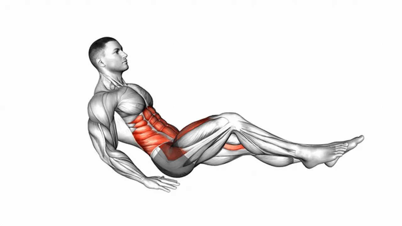 How to do Seated Alternate In-Out Leg Raises? Image