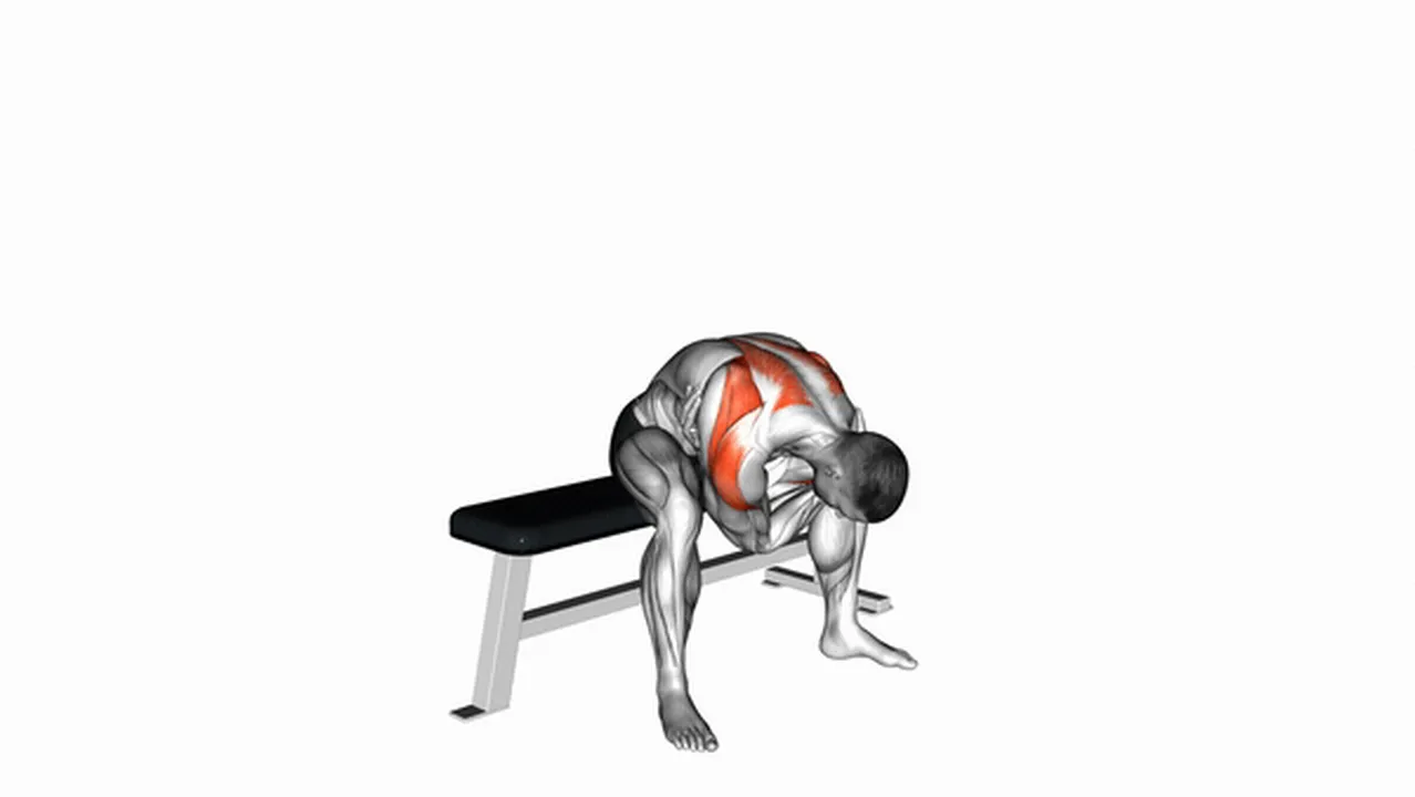 What are the benefits of the Seated Rhomboid Stretch? Image