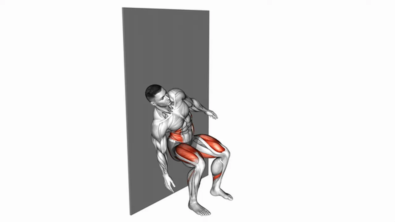 What are the benefits of seated side crunches (wall)? Image