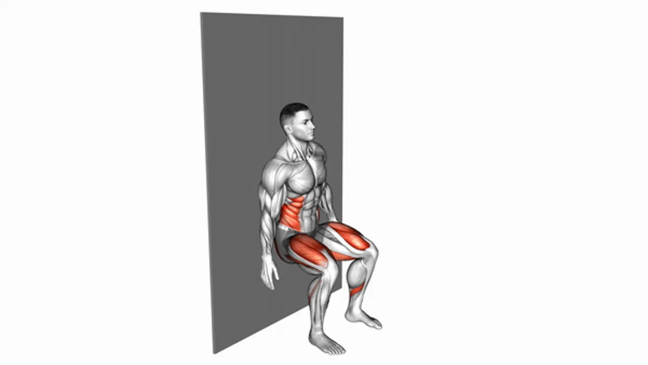 Seated Side Crunch (Wall)